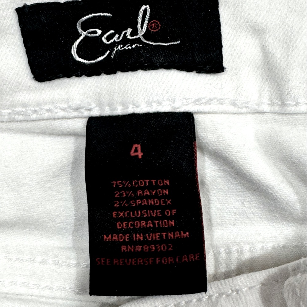 Earl White Denim Skinny Ankle Jeans Size 4 - Picture 5 of 6